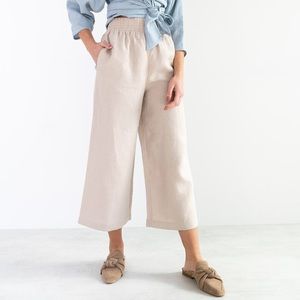 Love And Confuse Wide Leg Linen Pants